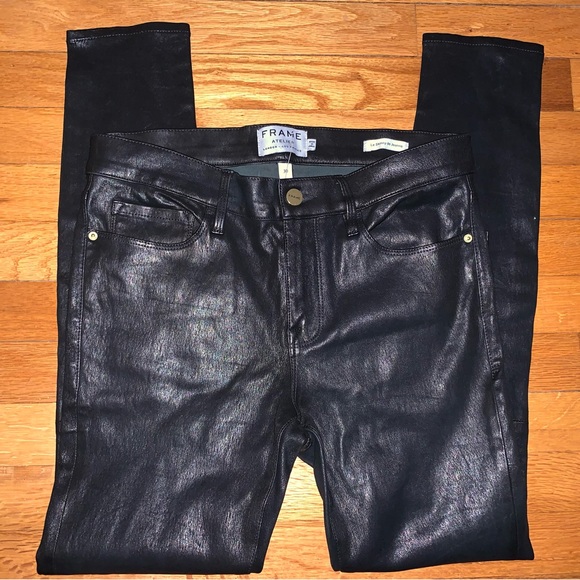 Frame Le Skinny de Jeanne leather pants in black 30 - Picture 4 of 12